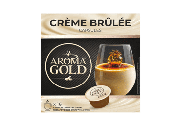 Coffee capsules AROMA GOLD CREME BRULEE, 256 g