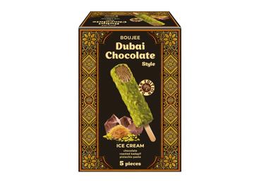 Dubajaus šokolado stiliaus ledai DARK EDITION BOUJEE, 225 g