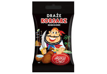 Драже SKAWA ПИРАТЫ, кокосовый вкус, 70 г