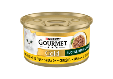 Canned cat food GOURMET GOLD with chicken, 85 g
