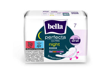Higieniniai paketai BELLA PERFECTA NIGHT, 7 vnt.