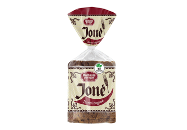 Ruginė raikyta duona JONĖ be mielių, 390 g