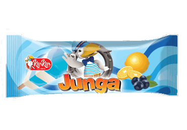 Ice cream KAR KAR JUNGA, blueberry, lemon flavor, 75 ml