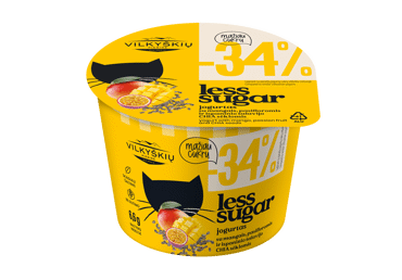Jogurtas su mangais VILVI LESS SUGAR, 3,7 % rieb., 200 g