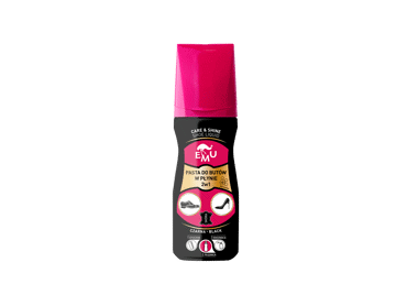 EMU EMU Liquid Shoe Polish 2in1 - BLACK 75 ml /Kremas avalynei 75ml
