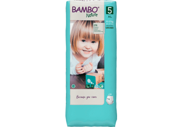 Sauskelnės-kelnaitės BAMBO NATURE 5 (11-17 kg), 38 vnt.