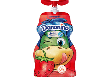 Valgomasis jogurtas DANONKI, braškių skonio, 2,2 % rieb., 70 g