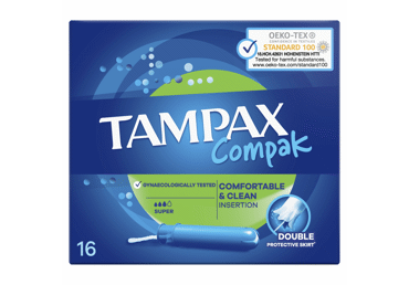 Tamponai TAMPAX Compak Super, 16 vnt.