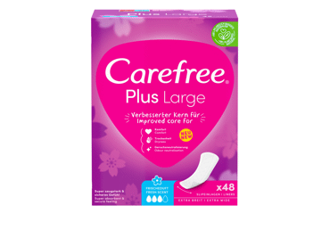 Higieniniai įklotai CAREFREE PLUS LARGE FRESH, 48 vnt., 48 vnt.