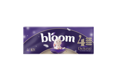 Vienkartinės nosinaitės BLOOM DELUXE 4 sl, 10 pak. x 10 vnt.
