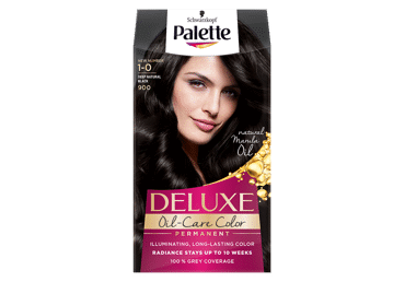 Dažomasis plaukų kremas PALETTE DELUXE, Nr. 1-0, 1 vnt.