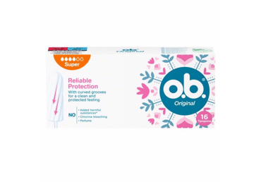 Higieniniai tamponai O.B. ORIGINAL SUPER, 16 vnt.