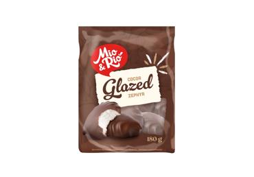 Šokoladu aplieti zefyrai MIO&RIO, vanilės skonio, 180 g