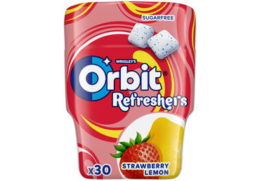 Chewing gum ORBIT REFRESHERS, strawberry and lemon flavor, 67 g