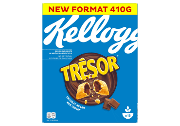 Dribsniai KELLOGG'S TRESOR MILK CHOCO, 410 g