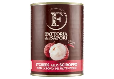Lychees FATTORIA dei SAPORI in syrup, 580 ml