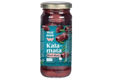 Black olives KALAMATA WELL DONE, 220 g