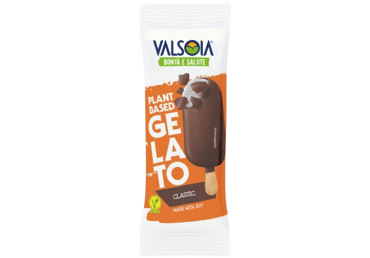 Vegan soy ice cream VALSOIA with chocolate coating, 84 g