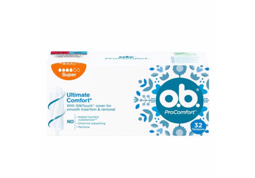 Higieniniai tamponai O.B. PRO COMFORT SUPER, 32 vnt.