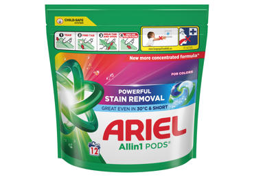 Skalbimo kapsulės ARIEL Color 12 vnt.