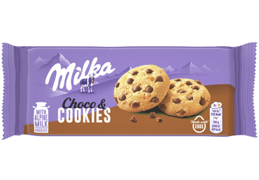 Печенье MILKA CHOCO COOKIES с кусочками молочного шоколада, 135 г