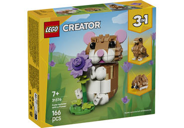 LEGO konstruktorius Mielas žiurkėnas su gėle 31376