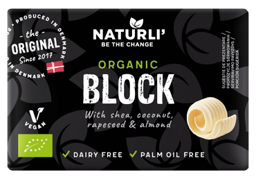 Ekologiški tepieji riebalai NATURLI' VEGAN BLOCK, 200 g