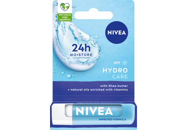 NIVEA HYDRO CARE lūpų balzamas, 4,8 g