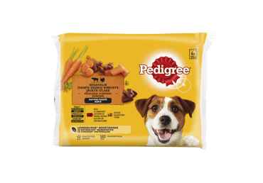 Canned dog food PEDIGREE with beef, lamb, turkey, 400 g