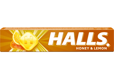 Ledinukai HALLS, medaus ir citrinų skonio, 33.5 g