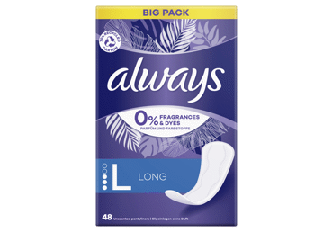 Higieniniai įklotai ALWAYS Long, 0% Perfume, 48 vnt.