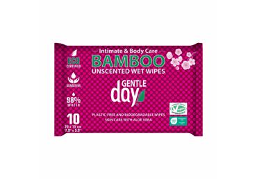 Drėgnosios intymios higienos servetėlės GENTLE DAY, 10 vnt.