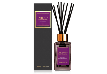Namų kvapas AREON BLACK PATCHOULI LAVENDER su lazdelėmis, 85 ml