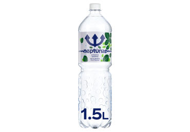 Gazuotas vanduo NEPTŪNAS, mėtų skonio, 1,5 l, 1.5 l