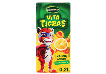Various Fruit Juice Drink ELMENHORSTER VITA TIGRAS, 200 ml