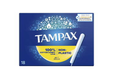 Tamponai TAMPAX Plastic Free, Regular, 18 vnt.