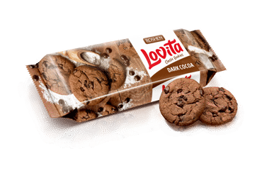 Печенье LOVITA ROSHEN с какао и кусочками шоколада, 150 г