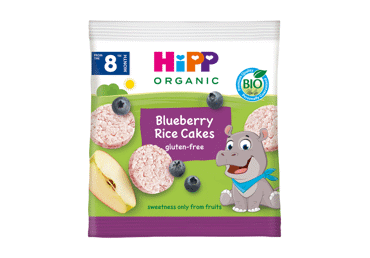 Ekologiški ryžių ir mėlynių paplotėliai HIPP (nuo 8 mėn.), 30 g