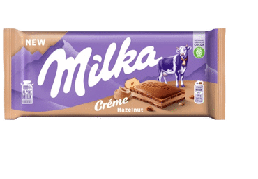 Milk chocolate MILKA with hazelnut filling, 85 g