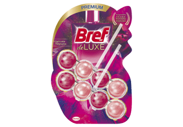 WC cleaner-deodorizer BREF DELUXE DELICATE MAGNOLIA, 100 g