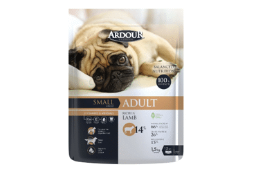 Dry Dog Food for Small Breeds with Lamb ARDOUR, 1.5 kg
