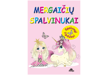 Knyga MERGAIČIŲ SPALVINUKAI, 1 vnt.