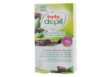 Depiliacinės veido juostelės BYLY CHOCOLATE, 12 vnt