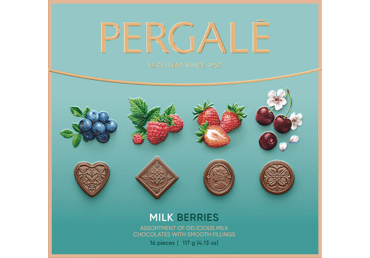 Saldainių rinkinys PERGALĖ BERRIES, 117 g