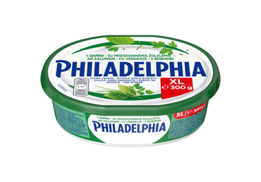 Tepamasis sūris PHILADELPHIA su žolelėmis, 20 % rieb., 300 g