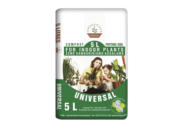 Universal compost soil for indoor plants, 5 l