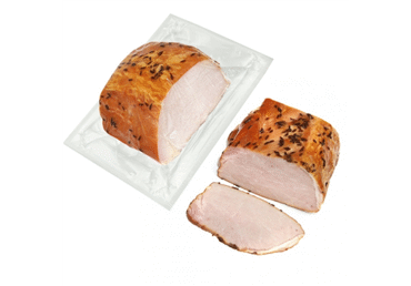 Hot smoked pork fillet with caraway, I r., 1 kg