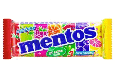 Жевательные конфеты MENTOS TRIO RAINBOW, 112.5 г