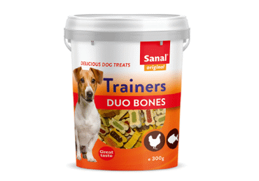 Šunų skanėstai SANAL TRAINERS DUO BONES 300g