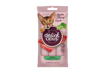 Creamy treats tuna flavor with aloe DELICKCIOUS, 60 g